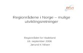 Regionrådene i Norge – mulige utviklingsretninger