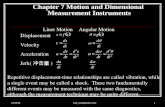 Chapter 7 Motion and Dimensional  Measurement Instruments