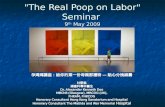 "The Real Poop on Labor" Seminar  9 th  May 2009
