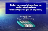 Reform  és/vagy kiigazítás az egészségügyben (Green Paper or green pepper?)