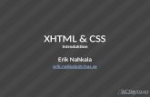 XHTML & CSS Introduktion