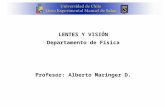LENTES Y VISIÓN Departamento de Física Profesor:Alberto Maringer D.