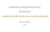 Imperative Programmierung  - mit Python