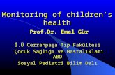 Monitoring  of  children’s health