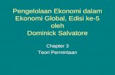 Pengelolaan Ekonomi dalam Ekonomi Global, Edisi ke-5 oleh Dominick Salvatore
