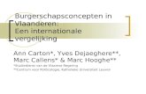 Burgerschapsconcepten in Vlaanderen: Een internationale vergelijking