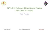 GALEX Science Operations Center Mission Planning