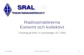 Radioamatörerna Extremt och kollektivt