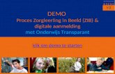 DEMO  Proces Zorgleerling in Beeld (ZIB) & digitale aanmelding met Onderwijs Transparant