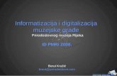 Informatizacija i digitalizacija  muzejske građe  Prirodoslovnog muzeja Rijeka ID PMRi 2008.