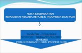 NOTA KESEPAKATAN KEPOLISIAN NEGARA REPUBLIK INDONESIA DGN PGRI