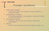 Powder Synthesis