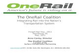 The OneRail Coalition Integrating Rail into the Nation’s Transportation System