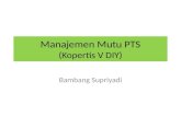 Manajemen Mutu PTS (Kopertis V DIY)