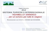 Aggiornamento  PST SISTEMA TURISTICO INTERREGIONALE  “ADAMELLO” 2009/2013
