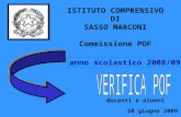 ISTITUTO COMPRENSIVO DI SASSO MARCONI Commissione POF