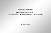 Neurochemie: Neurop ř ena š e č e:  serotonin, acetylcholin, histamin 5. přednáška