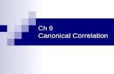 C h 9 Canonical Correlation