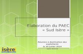 Elaboration du PAEC « Sud Isère »