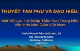 THUYẾT  TAM PHỤ  VÀ ĐẠO HIẾU:  Một Nỗ Lực Hội Nhập Thần Học Trong Nền Văn Hóa Nho Giáo Việt  Nam