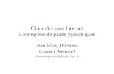 Client/Serveur Internet Conception de pages dynamiques