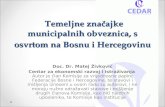 Temeljne značajke municipalnih obveznica, s osvrtom na Bosnu i Hercegovinu