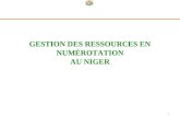 GESTION DES RESSOURCES EN NUMÉROTATION AU NIGER