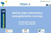 Ak č n ý  pl á n miestneho energetick é ho ro z voja Sustainable Energy  Action Plan (SEAP)