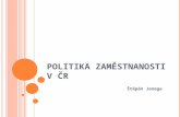 Politika zaměstnanosti v ČR