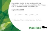 Éducation, Citoyenneté et Jeunesse Manitoba