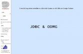 JDBC              &                    ODMG Motivation - Beispielanwendung JDBC - DriverManager