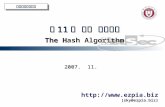 제 11 장 해쉬 알고리즘 The H ash Algorithm