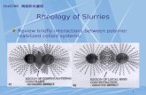Rheology of Slurries