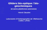 Gliders bio-optique / bio-géochimiques  (et autres plateformes autonomes)