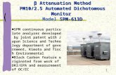β Attenuation Method PM10/2.5 Automated Dichotomous Monitor Model  SPM-613D
