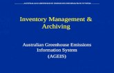 Inventory Management & Archiving