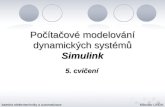 Počítačové modelování dynamických systémů Simulink