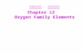 第十二章  氧族元素 Chapter 12      Oxygen Family Elements