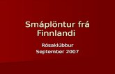 Smáplöntur frá Finnlandi