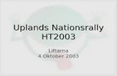 Uplands Nationsrally HT2003
