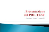 Presentazione  del PRE-TEST