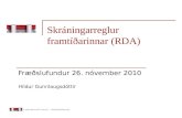 Skráningarreglur framtíðarinnar (RDA)