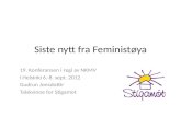 Siste nytt fra Feminist øya