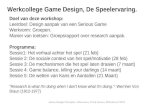 Werkcollege Game Design, De Speelervaring.