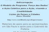 Materiais de apoio para as apresentações em São Paulo e apoio para o Gabinete da Prefeita