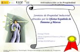 Servicios de Propiedad Industrial ofrecidos por la  Oficina Española de Patentes y Marcas