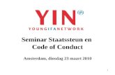 Seminar Staatssteun en  Code of Conduct