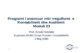 Programi i avancuar mbi rregulloret  e  Kontabilitetit dhe Auditimit  Moduli 23