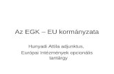 Az EGK – EU kormányzata