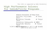 High Performance Solvers for Semidefinite Programs